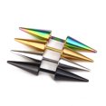 thumbnail image 2 of 1Pc Men Boys Titanium Steel Spike Ear Stud Spike Stud Earring Punk Rock Piercing Stud Steel Rivets Earring, 2 of 8