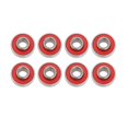 thumbnail image 1 of 8x Skateboard Bearings ABEC 11 Precision 608 2RS with And Speed Washers Red, 1 of 10