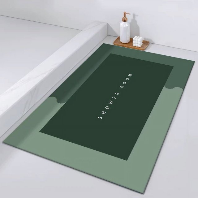 Super Absorbent Bath Mat Bath Rugs Quick Drying Bathroom Rug Non-slip Entrance Doormat Nappa Skin Floor Mats Toilet Carpet Home Decor