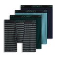 thumbnail image 1 of Jockey Men's Lightweight Cotton Blend 7" Long Leg Boxer Brief - 4 Pack, 1 of 4