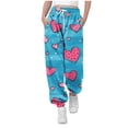 thumbnail image 1 of Pants for Boys, Printed Elastic Waist Drawstring Pocket Full Length, Kids Pants, 1 of 5