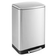 thumbnail image 1 of Costway Stainless Steel Trash Can, 13.2 Gal Garbage Can with Lid, Detachable Inner Pail, 1 of 10