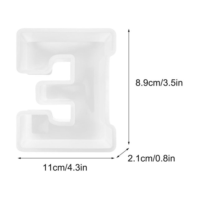 XZNGL Alphabet Cake Baking Mould English Letter Silicone Mold 3D Alphabet Letter