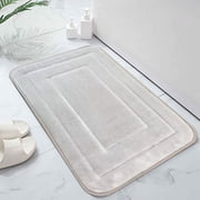Bathroom Rugs Mat, EDHITNR Extra Soft Absorbent Velvet Door Mat, Non-Slip Quick Dry Machine Washable Bath Mats for Shower Room Floor Tub Entrance