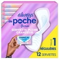 thumbnail image 2 of Always Pocket FlexFoam Pads for Women, Size 1, Regular Pad with Wings, Unscented, 12 Count, 2 of 20