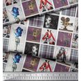 thumbnail image 3 of Soimoi Poly Georgette Fabric Check,Women & Camera Patchwork Printed Fabric 1 Yard 52 Inch Wide, 3 of 3