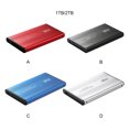 thumbnail image 4 of Enqiretly Disque Dur d'Ordinateur Portable 2 To Étanche et Résistant aux Rayures Sans Source d'Alimentation Externe Rouge 2 To, 4 of 6