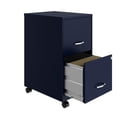 thumbnail image 4 of 18" 2 Drawer Mobile Smart Vertical File Cabinet, Navy, 4 of 4