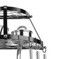 thumbnail image 2 of Range Kleen CW6002 Black Enameled Double Shelf Wall Mounted Pot Rack, 2 of 6