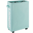 thumbnail image 4 of 1pc 22" Rolling Slim Laundry Basket With Stand Foldable Waterproof Sorter And Organizer, 4 of 5