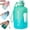 Green, variant on Djiypn 54 oz 0.42Gallon Water Bottle - Large Water Bottle - Big Gym Water Bottle for Man or Women - Water Jug with Handle -BPA Free- Leakproof, Workout Bottle, Blue