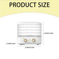 thumbnail image 3 of Piwvid Food Dehydrator Machine | 5 Stackable Stainless Steel Trays Dryer with Digital Adjustable Timer & Temperature Control - Electric Food Preserver for Fruits, Veggies, Meats & Dog Treats, 3 of 7