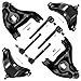 thumbnail image 3 of SCITOO 8pcs Front Suspension Kit Upper Lower Control Arm w/Ball Joints Outer Inner Tie Rod End For Chevy C1500 C2500 Suburban Tahoe Express 1500 2500 For GMC C1500 C2500 Savana 1500 2500 Yukon 6-Lug, 3 of 4
