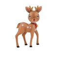 thumbnail image 1 of Temps de vacances Noël illuminent le décor de cerf, brun, 1 of 5