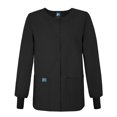 thumbnail image 3 of Adar Universal Women's Round Neck Warm-Up Scrub Jacket, Available in 39 Colors, 3 of 5