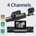thumbnail image 4 of Wuztai 4 Channel Dash Cam, 1080P Front Rear Left Right Car Camera, Dashcam with IR Night Vision Loop Recording Motion Detection Parking Aid, 4 of 7