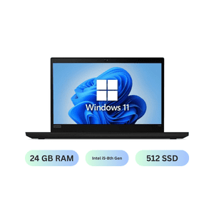 ThinkPad T490 (14" FHD, Intel i5-8th Gen) Laptop | 24 GB RAM | 512 GB SSD | Wind 11 Pro | Refurbished ( Good )
