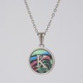 thumbnail image 1 of Colliers, Collier Lettre Coquille Mignonne pour Filles, Pendentifs Pièce pour Filles en Acier Inoxydable Colliers Initiale pour Femmes Bijoux Rond, 1 of 9