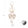 thumbnail image 2 of Baohd Bowknot Rhinestone Shinning Key Chain Allor Pearl Pendant Keychain Backpack Wallet Key Ring Girl Gift, 2 of 9