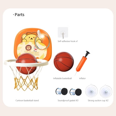 EGNMCR Indoor Hanging Basketball Hoop For Babies 12 3 Years Old Baby Basketball Stand For Home Use Ball Toy For Boys Basketball game