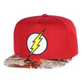 thumbnail image 1 of DC Comics Flash Hat - Embroidered Logo Photoreal Bill Youth Snapback Cap, 1 of 3