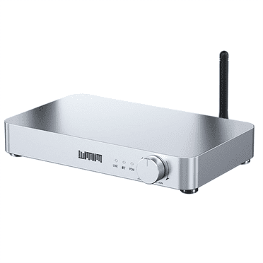 Amplificateur de Puissance Hi‐Fi Classe D 160 W Haute Puissance Bluetooth 5.2 Puce TDA1305T Audiophile MA12070 Amplificateur Op Puce Prise US, 1 x Amplificateur audio 1 x Cordon d'Alimentation, Blanc
