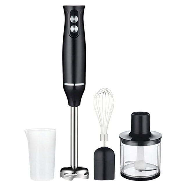 500W Handheld Stick Mixer Set 500ml Processor 4-In-1 Whisk Juicer (US plug)
