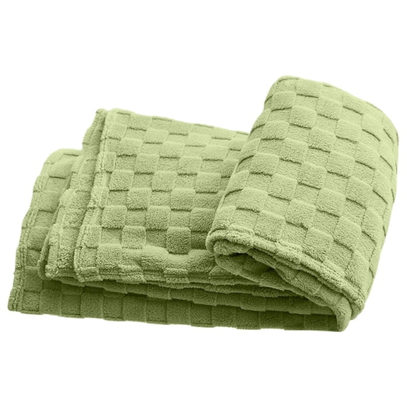Checkered Fleece Blanket Cozival Soft Checkered Throw Blanket - Cozy Tuffle Fleece in Multiple Sizes (100*150Cm), Lightweight All-Season Bed & Sofa Cover, Warm Home & Travel Companion