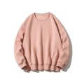 thumbnail image 4 of Hommes Décontracté Col Rond Manches Longues Pull Chandails en Molleton Blouse Couleur Unie, 4 of 4