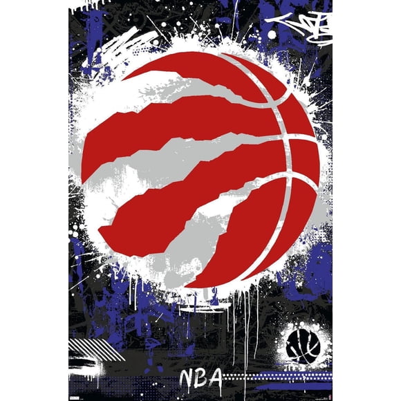 NBA Toronto Raptors - Maximalist Logo 23 Wall Poster, 22.375" x 34"
