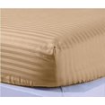 thumbnail image 1 of 1100 Thread Count 100% Egyptian Cotton 3-Piece Fitted Sheet ( 1 Fitted Sheet + 2 Pillow Covers) 27 Inches Deep Pocket Size Stripe Pattern, 1 of 3