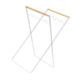 thumbnail image 3 of Collapsible Trash Can Stand Support Garbage Bag Paper Bags Holder for Picnic White, 3 of 7