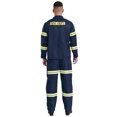 thumbnail image 3 of Moggemol Hommes Adultes 4 Pcs Uniforme de Pompier Pompier Bandes Réfléchissantes Tenues Halloween Jeu de Rôle Ensembles Bleu Marine 160, 3 of 6