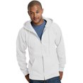 thumbnail image 1 of Hanes Ultimate Cotton Adult Fleece Full-Zip Hoodie , XL, White, 1 of 1