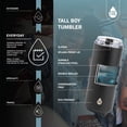 thumbnail image 2 of TAL Stainless Steel Tall Boy Tumbler 18 fl oz, Black, 2 of 6
