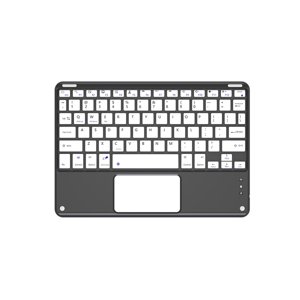 Tablet Keyboard Case Detachable Large Touchpad Tablet Bluetooth-compatible Keypad Cover with Pen Slot for Huawei Matepad - Black