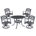 thumbnail image 1 of Homestyles Sanibel Aluminum 5 Piece Outdoor Dining Set in Black, 1 of 30