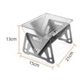 thumbnail image 3 of Stainless Steel Outdoor Portable Barbecue Oven Card Carbon Oven, 3 of 3