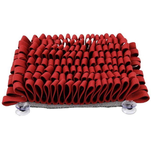Pet Life DO2RD Tapis de Sniffer Interactif Antidérapant à Succion pour Animaux, Rouge - Taille Unique