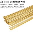 thumbnail image 5 of GLFILL Fil de Frit DIY pour Guitare Fingerboard en Laiton Options de Largeur 2 2MM 2 4MM 2 7MM 2 9MM Performance Améliorée 1.6MM, 5 of 5
