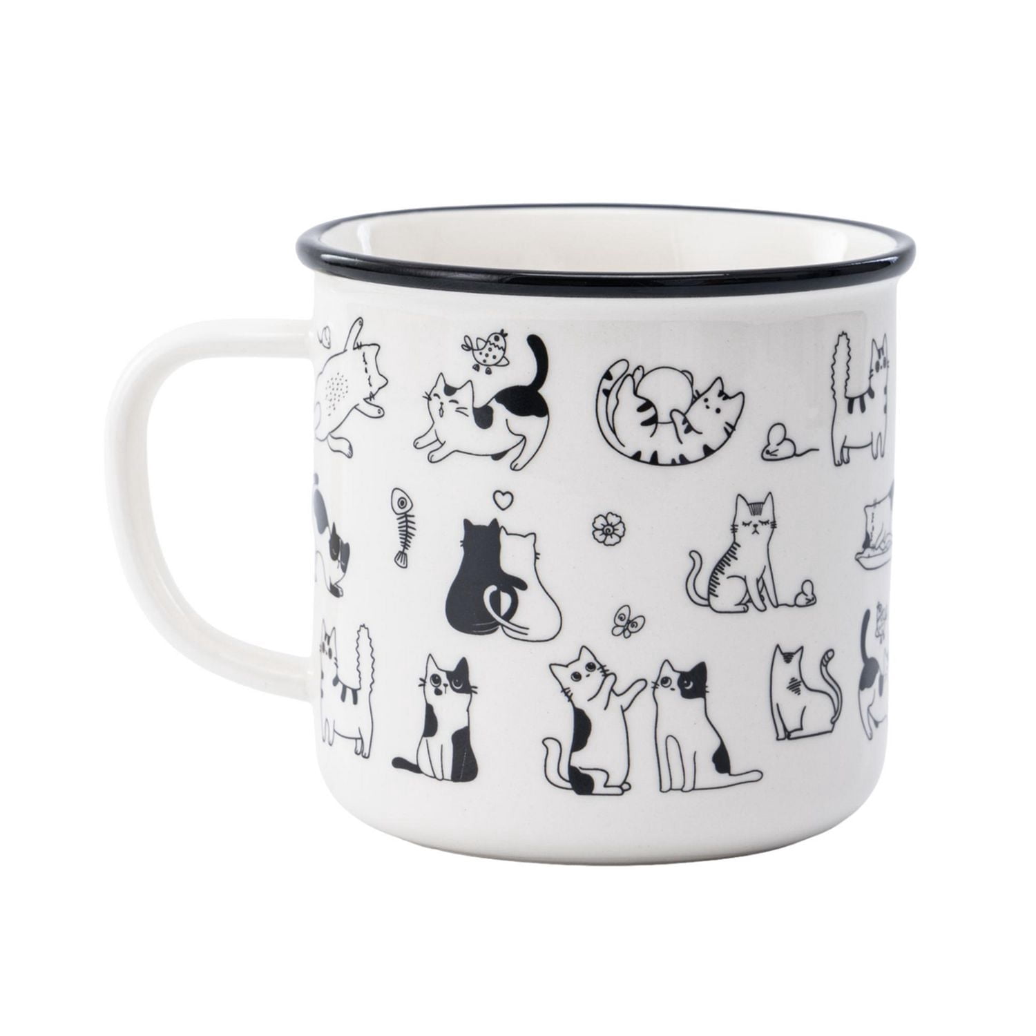 Mainstays Tasse en céramique pour chats, 20,96 oz, 1 Pièce
