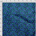 thumbnail image 4 of oneOone Polyester Spandex Blue Fabric Floral Sewing Craft Projects Fabric Prints By Yard 56 Inch Wide, 4 of 4