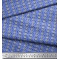 thumbnail image 3 of Soimoi Blue Viscose Chiffon Fabric Circle Art Geometric Print Fabric by Yard 42 Inch Wide, 3 of 5