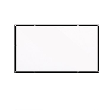 Yeacher 120-inch 16:9 Projection Screen Portable HD Projector Screen Foldable Thick White Wall Screen with Carrying Bag for Outdoor Home Theater