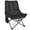 Black, variant on Wide Camping Chair with Backrest Adjustment, Outdoor Folding Chair with Side Pocket & Storage Bag, High Back Camping Recliner Chairs for Adults, Supports 242LBS