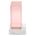 thumbnail image 2 of Automatic Cotton Pad Holder, Nonslip Bottom Pink Appearance Automatic Cotton Pad Storage Box PC Material Easy To Take Transparent  For Cotton Pad, 2 of 8