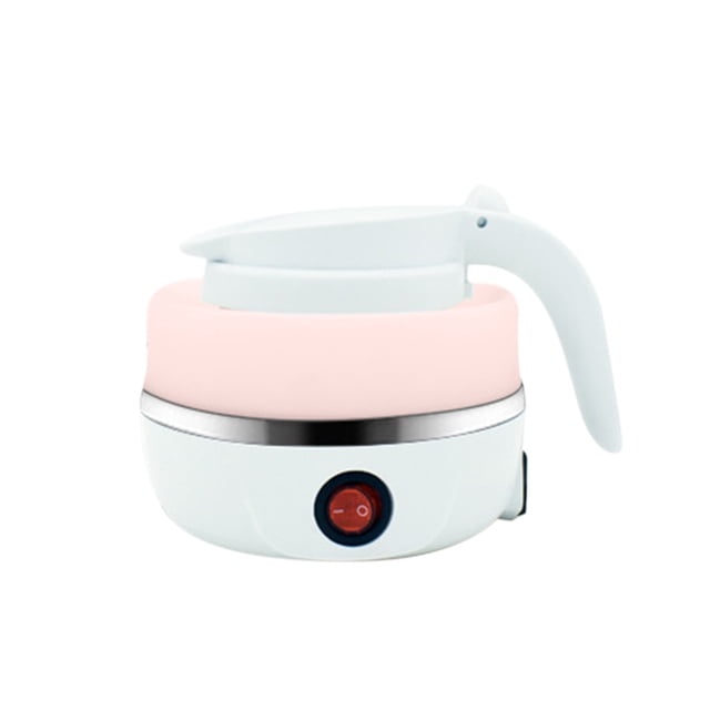 Teissuly Mini Folding Kettle Silicone Electric Kettle Portable Small Outdoor Travel Kettle Retractable Electric Kettle