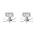 thumbnail image 4 of Maytalsory 1/2/3/5 Kitchen Hanger Self-adhesive Replacement Solid Color Punch-free 360 Degree Rotatable 6 Claw Detachable Mug Brush Rack Grey 2PCS, 4 of 6