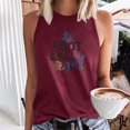 thumbnail image 2 of Birdeem Womens Fashion Printed Round-Neck Loose Sleeveless T-Shirt Pullover Tops, 2 of 12