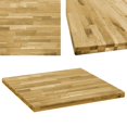 thumbnail image 1 of vidaXL Table Top Solid Oak Wood Square 44 mm 70x70 cm, 1 of 4